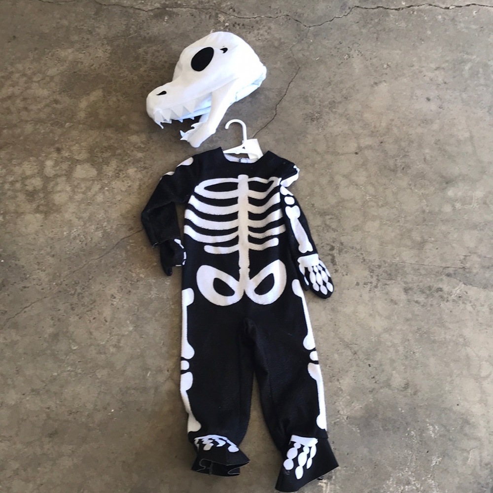 18-24M Skeleton Dinosaur Costume